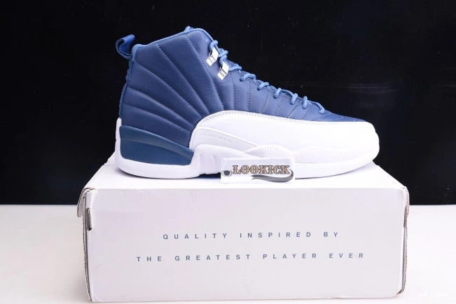 1st Kicks Shoes 12 Air Retro Jordan Blue 130690-404 Stone 0817